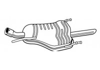 Exhaust backbox / end silencer 23239 Walker