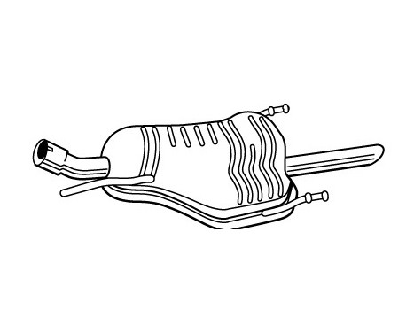 Exhaust backbox / end silencer 23239 Walker