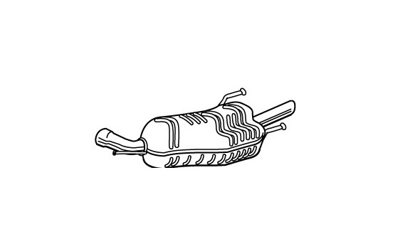Exhaust backbox / end silencer 23240 Walker