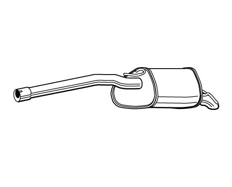 Exhaust backbox / end silencer 23243 Walker