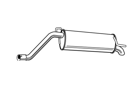 Exhaust backbox / end silencer 23249 Walker