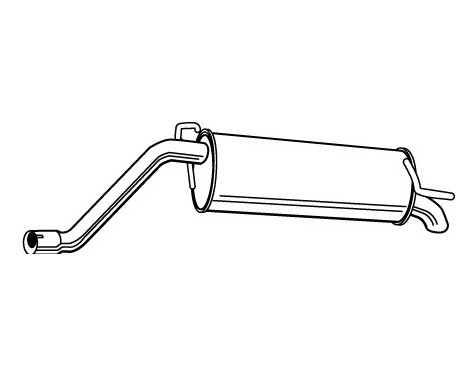 Exhaust backbox / end silencer 23250 Walker