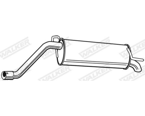 Exhaust backbox / end silencer 23250 Walker, Image 2