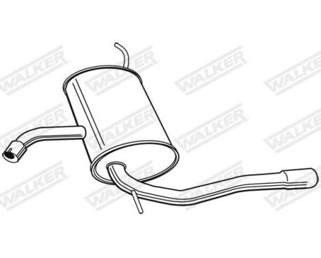 Exhaust backbox / end silencer 23260 Walker, Image 9