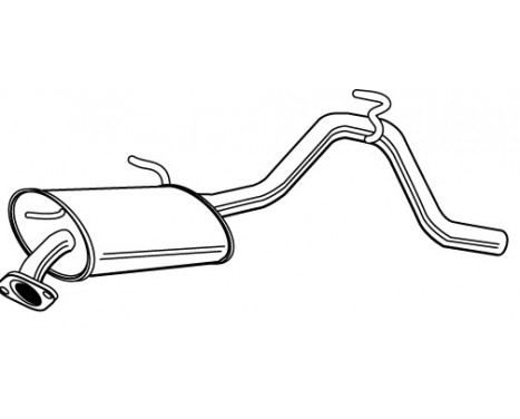 Exhaust backbox / end silencer 23275 Walker