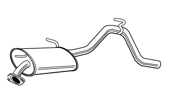 Exhaust backbox / end silencer 23275 Walker