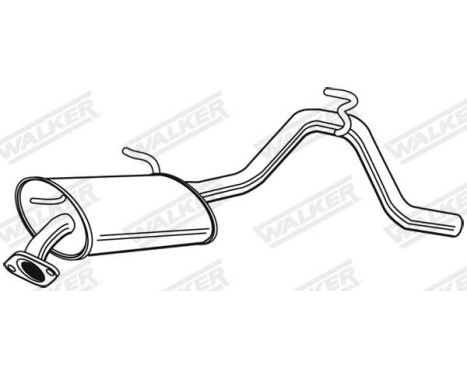 Exhaust backbox / end silencer 23275 Walker, Image 2