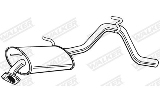 Exhaust backbox / end silencer 23275 Walker, Image 2