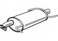 Exhaust backbox / end silencer 23280 Walker