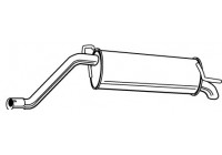 Exhaust backbox / end silencer 23290 Walker