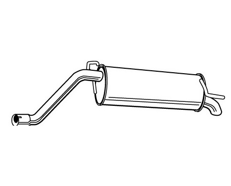 Exhaust backbox / end silencer 23290 Walker