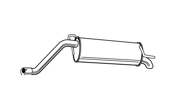 Exhaust backbox / end silencer 23290 Walker