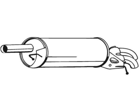 Exhaust backbox / end silencer 233-071 Bosal, Image 2