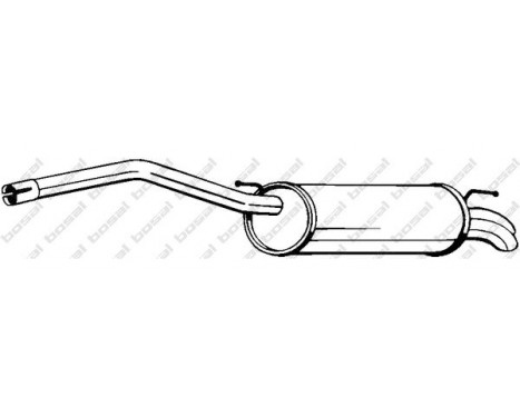 Exhaust backbox / end silencer 233-089 Bosal