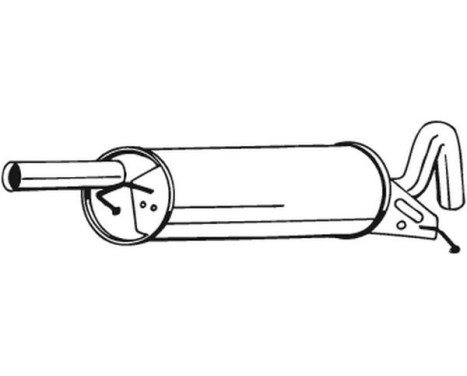 Exhaust backbox / end silencer 233-117 Bosal, Image 2
