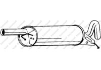 Exhaust backbox / end silencer 233-119 Bosal