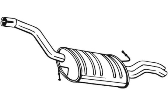 Exhaust backbox / end silencer 233-145 Bosal, Image 2
