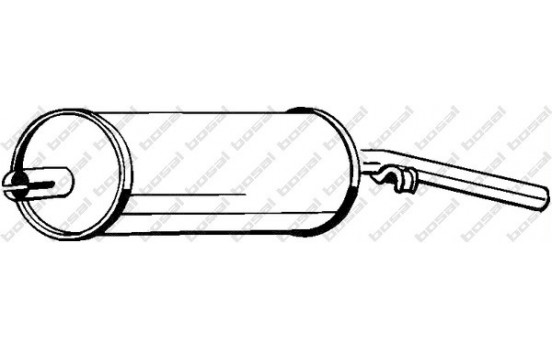 Exhaust backbox / end silencer 233-225 Bosal