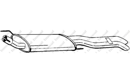 Exhaust backbox / end silencer 233-229 Bosal