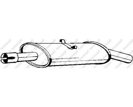 Exhaust backbox / end silencer 233-269 Bosal