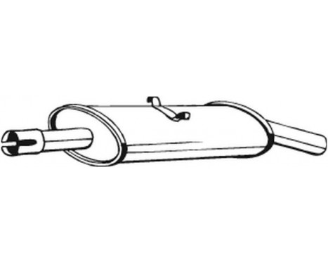 Exhaust backbox / end silencer 233-269 Bosal, Image 2