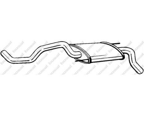 Exhaust backbox / end silencer 233-325 Bosal, Image 2