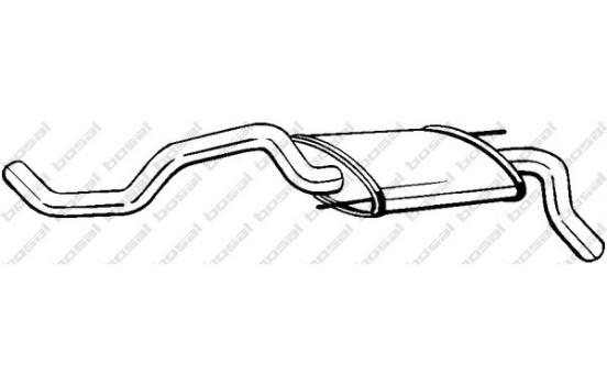 Exhaust backbox / end silencer 233-325 Bosal, Image 2