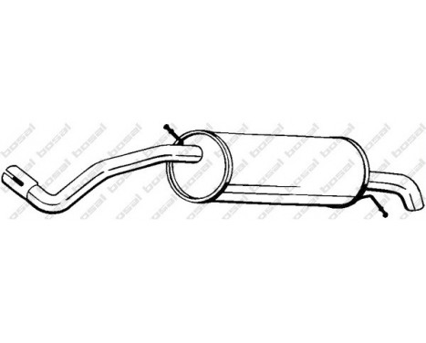 Exhaust backbox / end silencer 233-333 Bosal