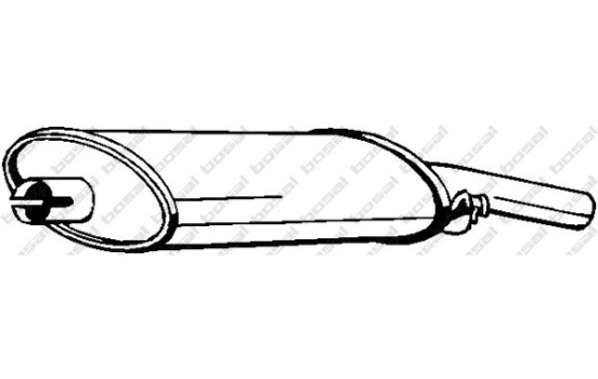 Exhaust backbox / end silencer 233-339 Bosal