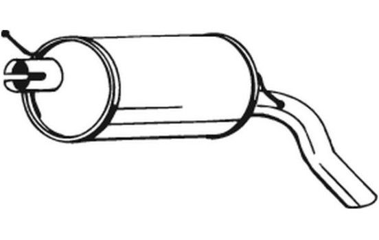 Exhaust backbox / end silencer 233-387 Bosal