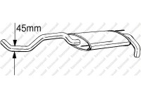 Exhaust backbox / end silencer 233-393 Bosal