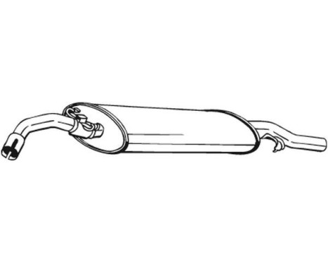 Exhaust backbox / end silencer 233-409 Bosal, Image 2