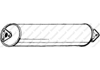 Exhaust backbox / end silencer 233-411 Bosal