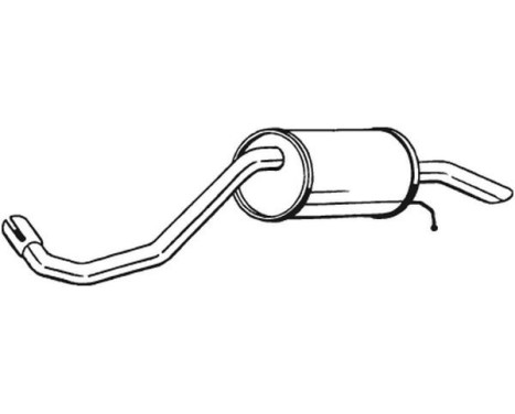 Exhaust backbox / end silencer 233-419 Bosal, Image 2