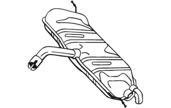 Exhaust backbox / end silencer 233-453 Bosal