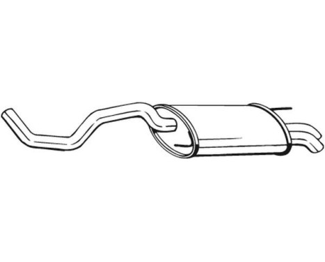 Exhaust backbox / end silencer 233-537 Bosal, Image 2