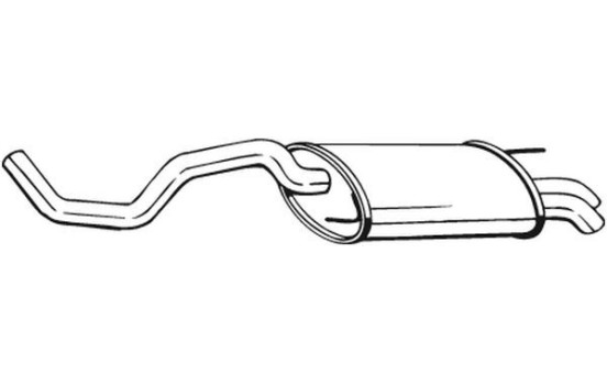 Exhaust backbox / end silencer 233-537 Bosal, Image 2