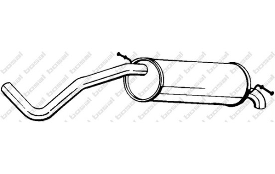 Exhaust backbox / end silencer 233-635 Bosal, Image 2