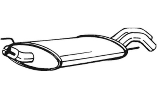 Exhaust backbox / end silencer 233-715 Bosal, Image 2