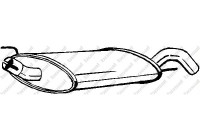 Exhaust backbox / end silencer 233-735 Bosal