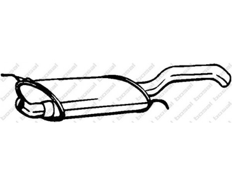 Exhaust backbox / end silencer 233-777 Bosal, Image 2