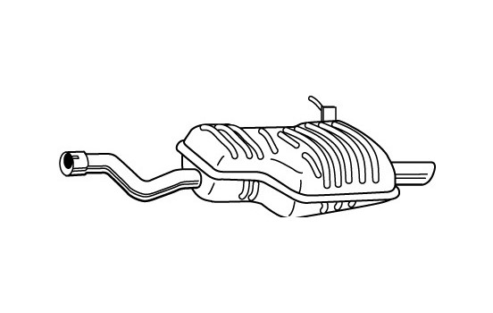 Exhaust backbox / end silencer 23301 Walker