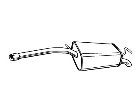 Exhaust backbox / end silencer 23304 Walker