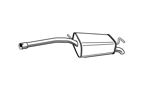 Exhaust backbox / end silencer 23304 Walker