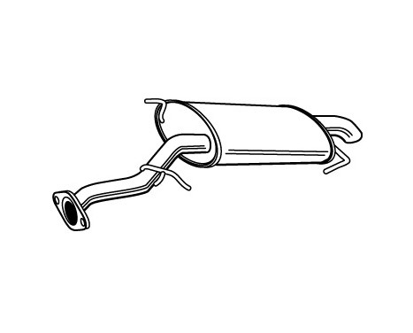 Exhaust backbox / end silencer 23326 Walker