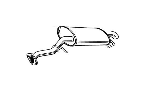 Exhaust backbox / end silencer 23326 Walker