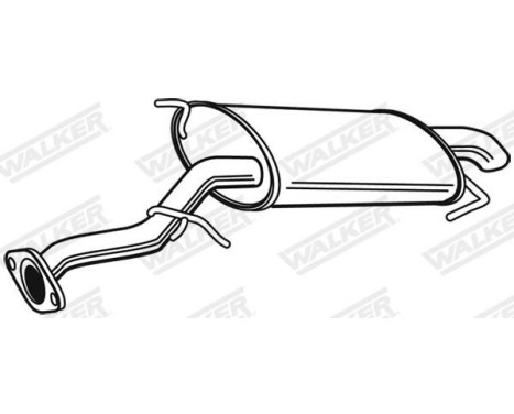 Exhaust backbox / end silencer 23326 Walker, Image 10