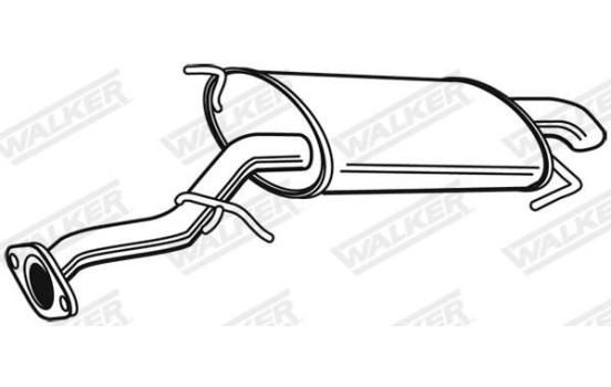 Exhaust backbox / end silencer 23326 Walker, Image 6