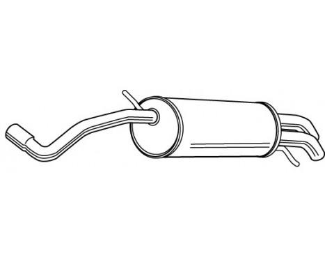 Exhaust backbox / end silencer 23331 Walker