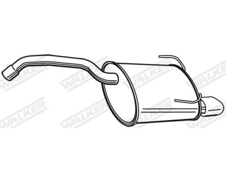 Exhaust backbox / end silencer 23332 Walker